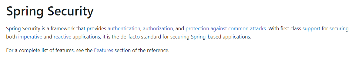 SpringSecurity官方介绍