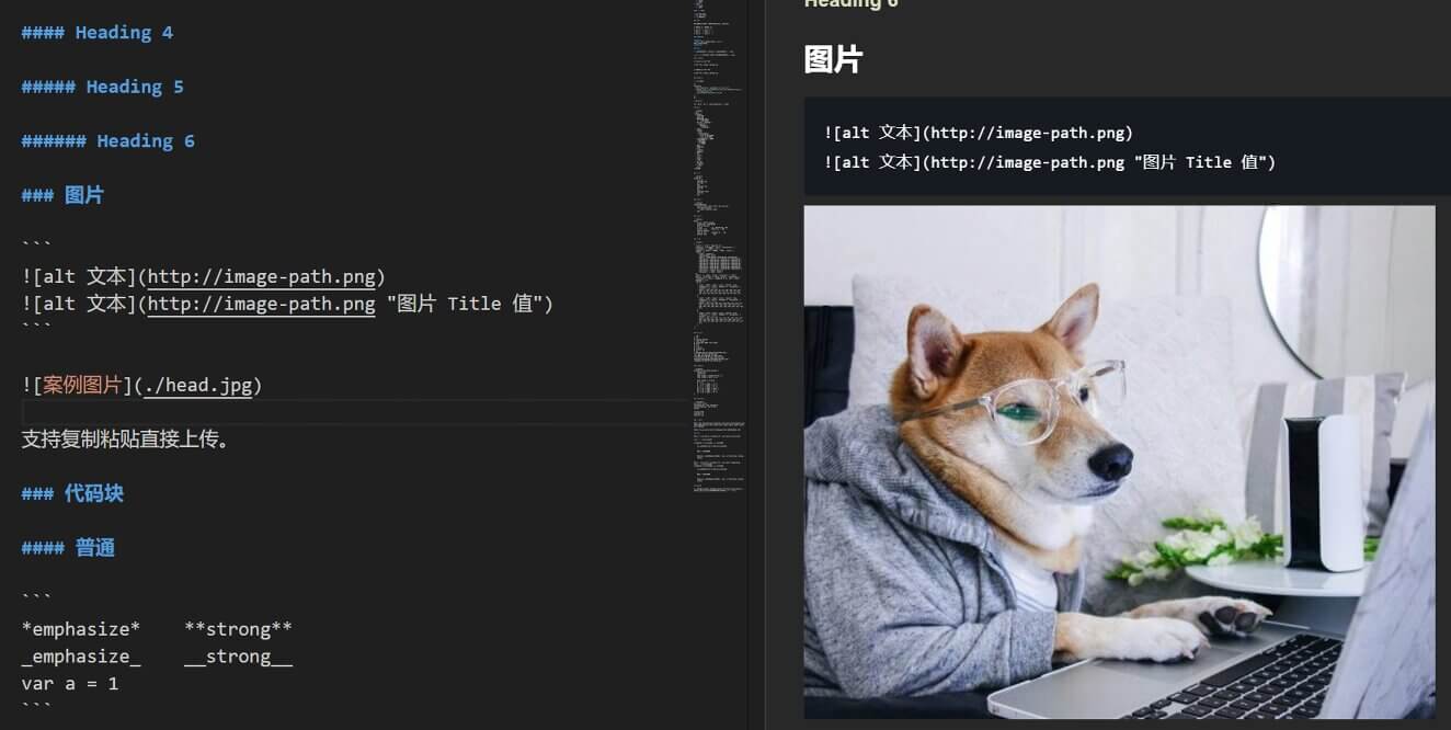 使用VS Code展示Markdown文档图片相关的内容