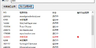 trae开发的win10端口占用检测工具 图1 trae开发的win10端口占用检测工具 图1